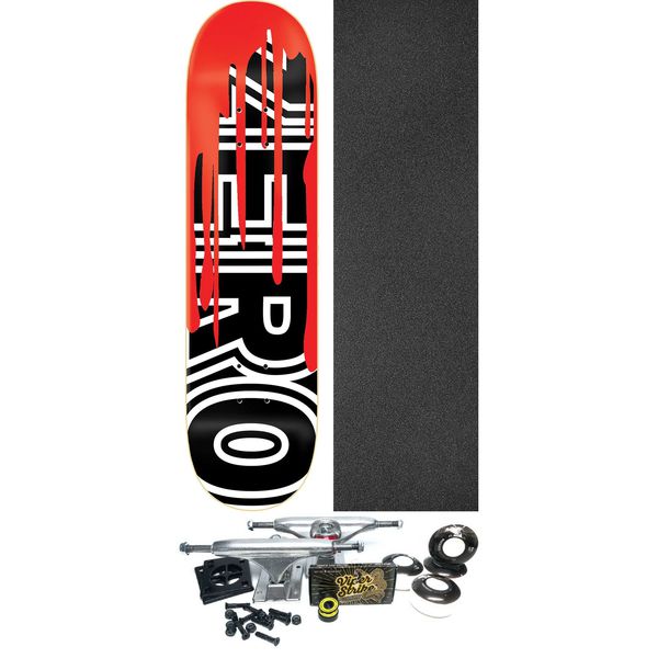 Zero Skateboards Bold with Blood Skateboard Deck - 8.5" x 32" - Complete Skateboard Bundle